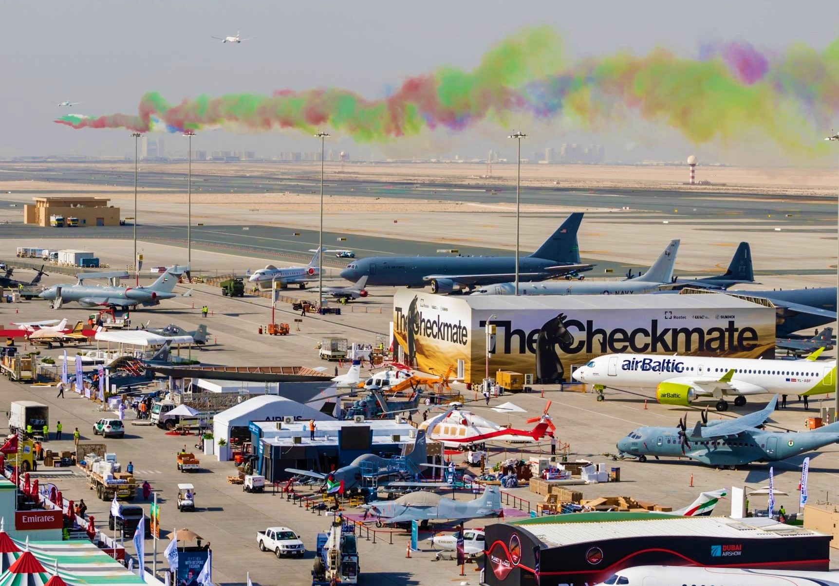 Extravaganza is here ! 17th  edition  of  Dubai  Airshow  scrambled  at Dubai World Central Today ,  stay tuned !